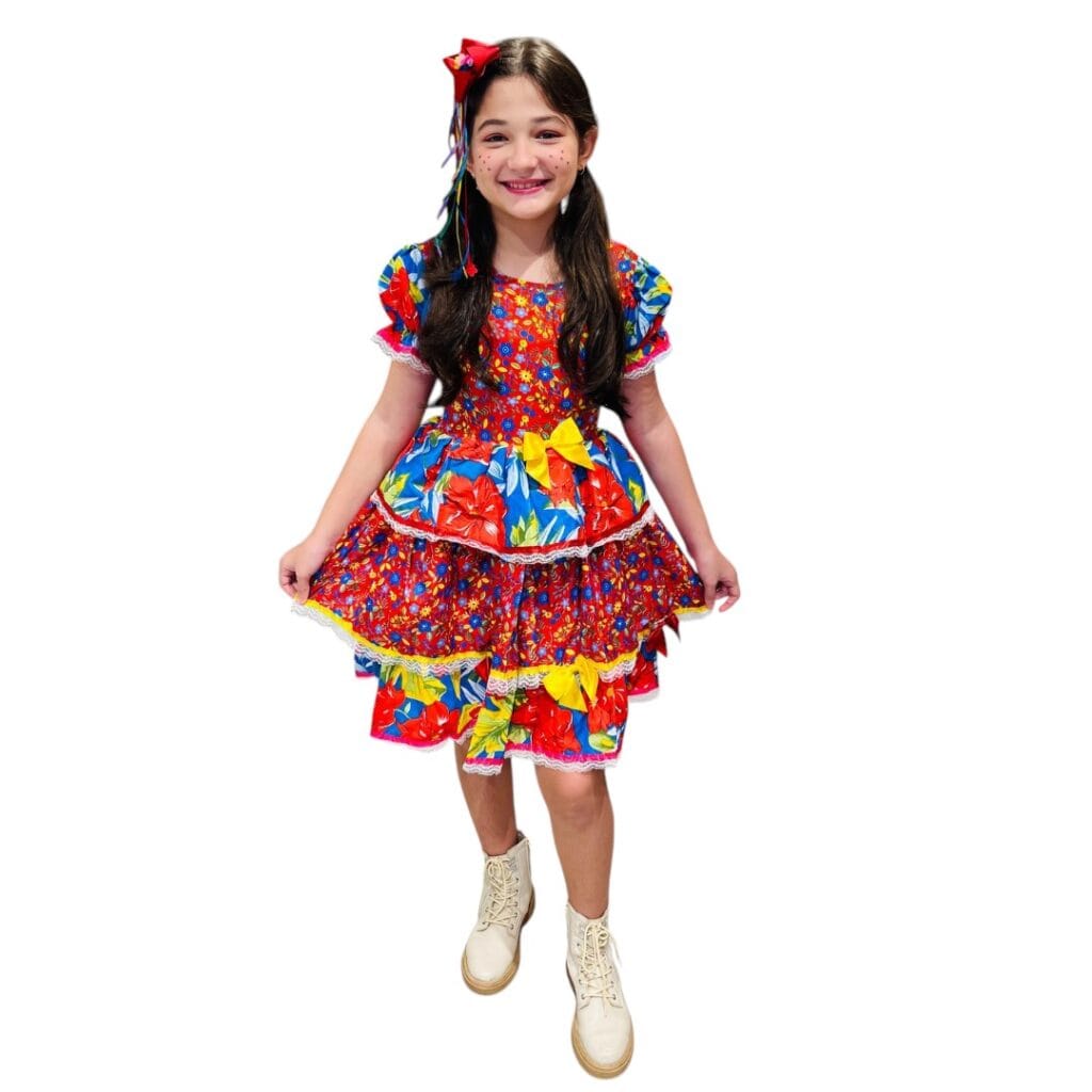 vestido-festa-junina-infantil-luxo-Floral